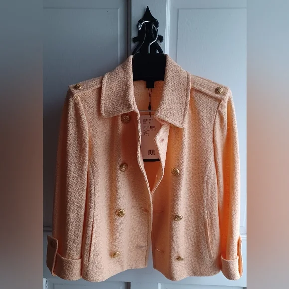 St John Peach Knit Jacket - Picture 3 of 7